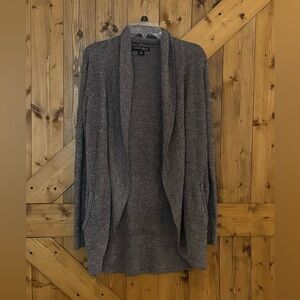 Barefoot Dreams Charcoal Open Front Cardigan